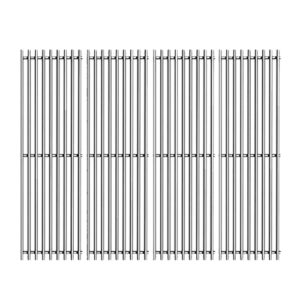 keesha 19 3/4 inch grill grate replacement for chargriller 2121 2123 2222 2828 3001 3030 3725 4000 5050 5252 king griller 3008 gas grill, stainless steel cooking grid – 4 pack
