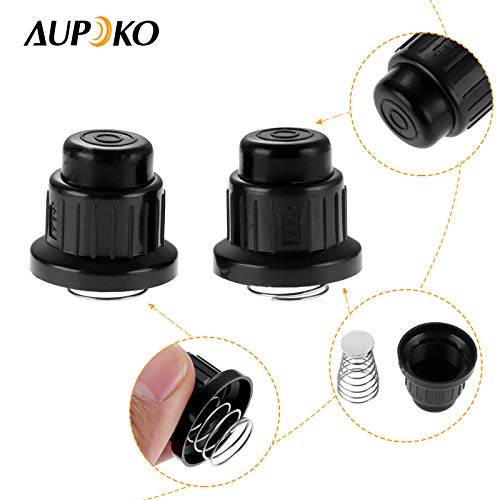 Aupoko AA Battery Push Button Igniter Ignitor Cap, 2PC Gas Fire Pit Ignitor Caps Replacement for Spark Generator Gas Grill