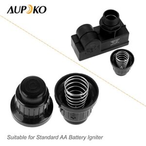 Aupoko AA Battery Push Button Igniter Ignitor Cap, 2PC Gas Fire Pit Ignitor Caps Replacement for Spark Generator Gas Grill