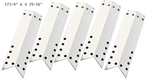 bbqGrillParts Stainless Heat Shield for Duro 720-0584A, Kenmore 122.16648900, 16648, 720-0650A, 640-82960819-9 Gas Models, 5-Pack