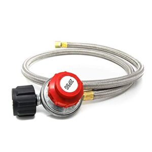 gas one 2113 0-20psi propane regulator with hose 4 ft