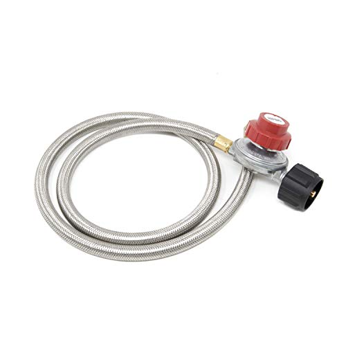 Gas One 2113 0-20PSI Propane Regulator with Hose 4 ft