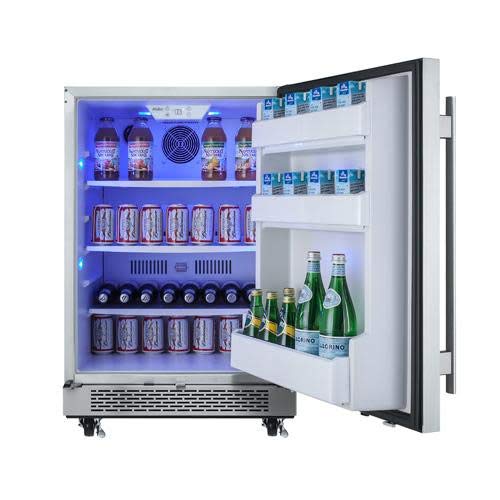 Avallon 5.5 Cu Ft 24" Outdoor Built-In Refrigerator - Right Hinge
