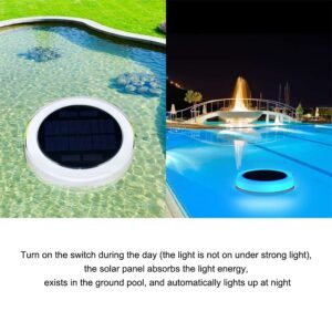 Arclight Floating Pool Lights with Remote Control, IP68 Waterproof Solar Powered Light That Float, Swimming Pools LED for Outdoor Party Decor Night Adjustable RGB Colors 20 Modes Lamp, 1pcs