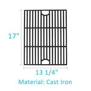 BBQration 17 x 13 Grill Grates Replacement Parts for Nexgrill 4 Burner 720-0830H 720-0783E 720-0670 720-0341 720-0549 Kenmore 122.16119 415.16107110, Uniflame GBC981W GBC091W, Uberhaus and More
