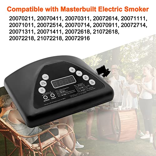 Digital Control Panel Replacement Parts 9907100001 Compatible with Masterbuilt Electric Smoker 20070311/20070411/ 20072614/20071011/ 20072514/20072618/ 21072618/20072218 Top Controller