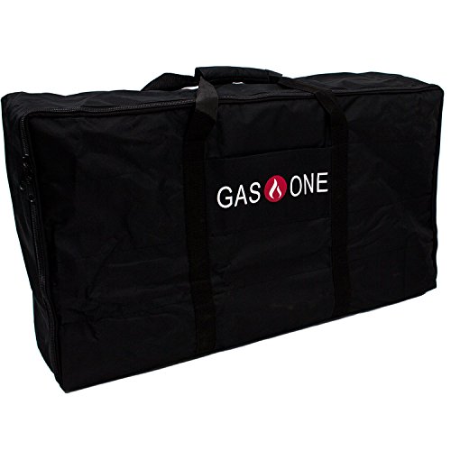 Gas One Propane Double Burner Two Burner Camp Stove & New Propane Stove Burner Universal Carry Bag for Double Burner Cooker Grills Heavy Duty, 50460