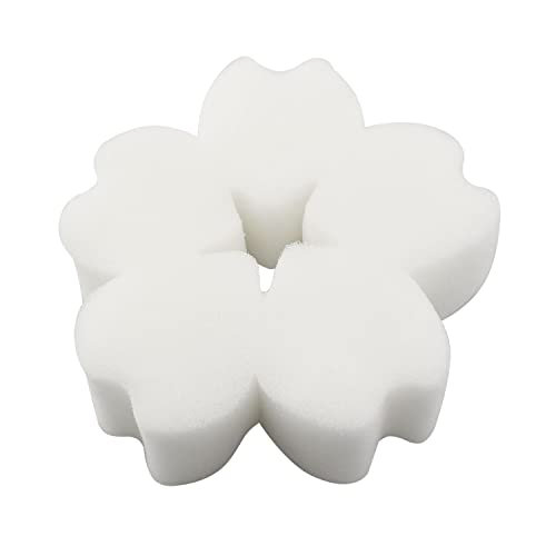 RLECS 4pcs Oil Absorbing Scum Sponge Cherry Blossom Oil Absorbent Sponge Swimming Pool Cleaning Sponge Scum Sponge Spa Sponge Hot Tubs Spa Filters