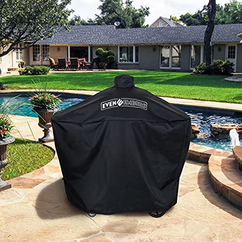 Even Embers Ceramic Egg Grill Cover, Black, CVR1000AS