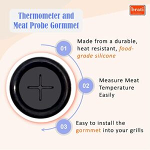 Replacement Rubber Meat Probe Grommet for Traeger/Z Grills Wood Pellet Grills,6-Pack