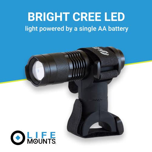 Life Mounts - LED Barbecue Grill Light - Safely Cook After the Sun Goes Down - Universal Flex Mount Light - All-Weather Durability - Fits Almost All Grills