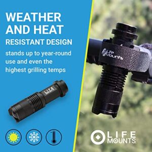 Life Mounts - LED Barbecue Grill Light - Safely Cook After the Sun Goes Down - Universal Flex Mount Light - All-Weather Durability - Fits Almost All Grills