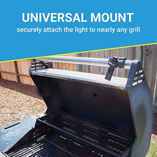 Life Mounts - LED Barbecue Grill Light - Safely Cook After the Sun Goes Down - Universal Flex Mount Light - All-Weather Durability - Fits Almost All Grills