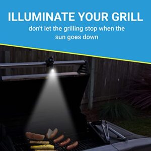 Life Mounts - LED Barbecue Grill Light - Safely Cook After the Sun Goes Down - Universal Flex Mount Light - All-Weather Durability - Fits Almost All Grills