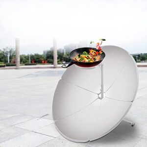 1800W Portable Solar Cooker Parabolic Sun Oven Outdoor Camping Barbeque Cooking Food Concentrating Heat Tool, 1.5M Diameter