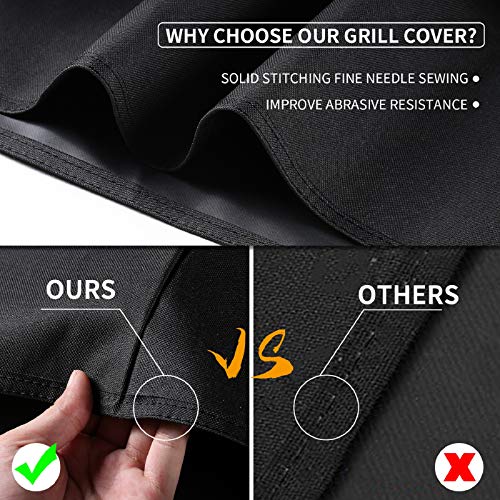 SUPJOYES Grill Cover for Weber Charcoal Kettle, 22 Inch BBQ Grill Cover, Heavy Duty Waterproof Barbecue Grill Covers