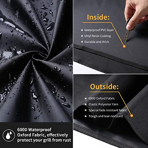 SUPJOYES Grill Cover for Weber Charcoal Kettle, 22 Inch BBQ Grill Cover, Heavy Duty Waterproof Barbecue Grill Covers