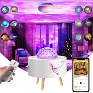 yifly galaxy projector, white noise projector for bedroom,skylight projector,night light projector with white noise bluetooth speaker,kids/boys/girls star projector (multi-colored)