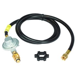mr. heater 12ft propane hose and regulator assembly, black, f273072