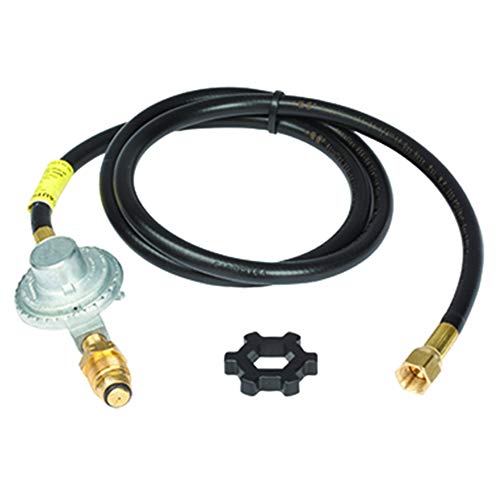 Mr. Heater 12ft Propane Hose and Regulator Assembly, Black, F273072