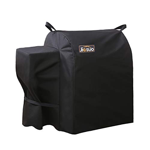 JIESUO Grill Cover for Traeger 20 Series, Junior & Tailgater Grills, Heavy Duty Waterproof Wood Pellet Grill Cover, Outdoor Full Length Grill Cover