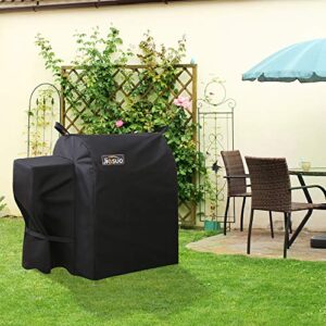 JIESUO Grill Cover for Traeger 20 Series, Junior & Tailgater Grills, Heavy Duty Waterproof Wood Pellet Grill Cover, Outdoor Full Length Grill Cover