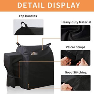 JIESUO Grill Cover for Traeger 20 Series, Junior & Tailgater Grills, Heavy Duty Waterproof Wood Pellet Grill Cover, Outdoor Full Length Grill Cover