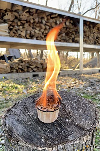 Superior Trading Fire Starter Pods in Travel Packs - Fire Starters for Campfires, BBQ, Grill, Pit, Wood Stove & Charcoal Starter, 15-20-Min Burn, 40 Extra Large Pods, USA Made, Brown, 3.5 Lbs