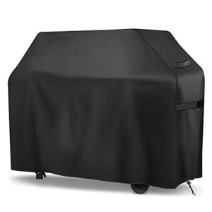 grill cover, 59-inch waterproof heavy duty gas grill covers, 420d bbq charcoal cover for barbeque grill of weber, brinkmann, char-broil, jenn air and holland medium(59″ lx 25″ dx 47″ h)