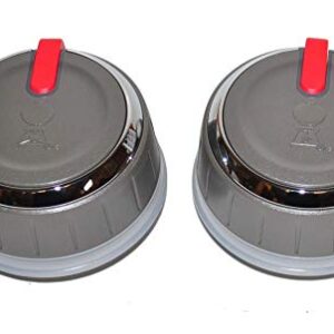 Weber 66754 Set of 2 Lighted Main Burner Control Knobs for Genesis II LX (Model Years 2017 and Newer).