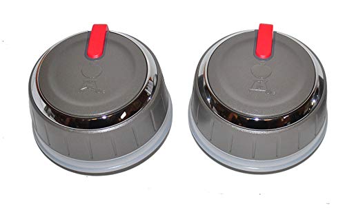 Weber 66754 Set of 2 Lighted Main Burner Control Knobs for Genesis II LX (Model Years 2017 and Newer).