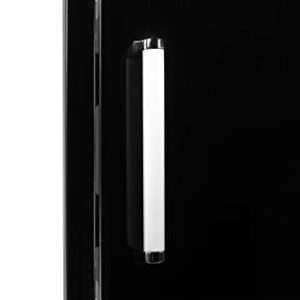 Whistler Vertical Stainless Steel Single Access Door for Outdoor Kitchen BBQ Grill Island,16.50"×22.50"×3.2",Black