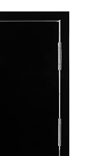 Whistler Vertical Stainless Steel Single Access Door for Outdoor Kitchen BBQ Grill Island,16.50"×22.50"×3.2",Black