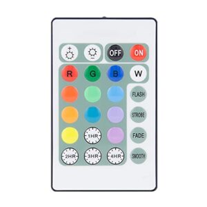 80 feet remote control with timer, through wall function, 12 color change, 4 modes & dimmable for luxsway rf products