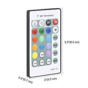 80 Feet Remote Control with Timer, Through Wall Function, 12 Color Change, 4 Modes & Dimmable for LUXSWAY RF Products