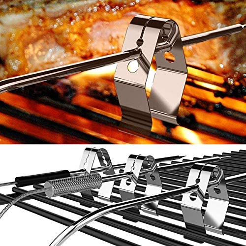 Universal Meat Grill Thermometer Probe Clips Holders Brackets (4Pack)