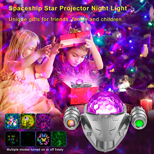 Star Projector Galaxy Light for Bedroom, Galaxy Light Projector for Kids with Music, Remote Timer Starry Night Light Projector for Ceiling/Xmas/Birthday Gift for Boys