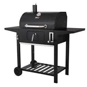royal gourmet cd1824ax 24-inch charcoal grill outdoor bbq smoker picnic camping patio backyard cooking, black
