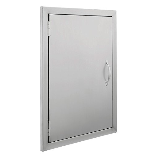 BLTPress 17" Wx24 H BBQ Access Door 304 Stainless Steel BBQ Island Door Heavy Duty Single Vertical Door for Outdoor Kitchen