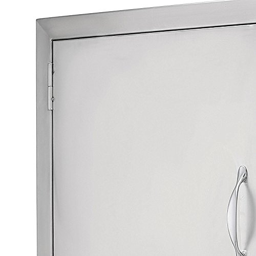 BLTPress 17" Wx24 H BBQ Access Door 304 Stainless Steel BBQ Island Door Heavy Duty Single Vertical Door for Outdoor Kitchen