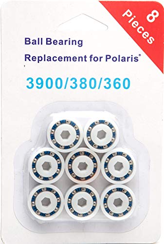 ATIE Tune-Up Rebuild Kit Replacement for Zodiac Polaris Pool Cleaner Model 360/380 Tune-Up Kit Including 2 All Purpose Filter Bags, 3 All Purpose Tires C10, 1 Sweep Hose Complete, 8 Bearings