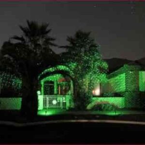 Sparkle Magic Green Commercial Grade Laser Light, Landscape Laser Lights, Christmas Laser Lights