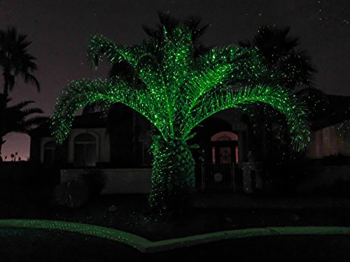 Sparkle Magic Green Commercial Grade Laser Light, Landscape Laser Lights, Christmas Laser Lights