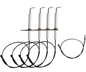 bbq future 4 pack grill ignitor wire kit & ignition electrode for charbroil 640-01303702-3, kenmore 146.16222010, 146.23673310, 146.23678310, 640-05057375-7, 640-064463383