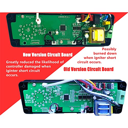 Replacement Control Board with Upgraded Circuit Board for Pit Boss Wood Pellet Grill Tailgater P7-340 / Lexington P7-540 / Classic P7-700 / Austin XL P7-1000 / 440FB1 Matte Black