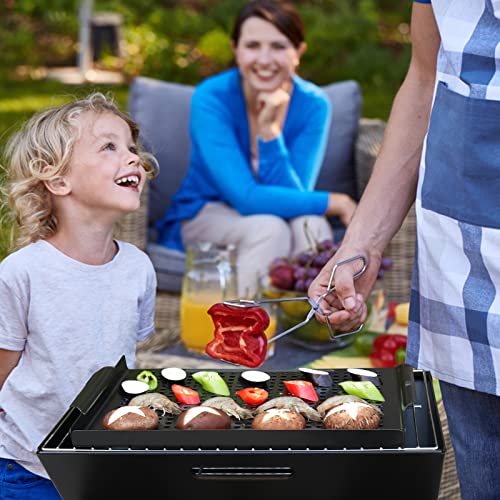 MEHE Vegetable Grill Basket,Nonstick Grilling Topper 14.6 "x11.4 Thicken Grill Pan BBQ Accessory for Grilling Veggie, Fish, Shrimp, Meat, Camping Cookware