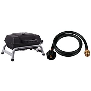 char-broil portable 240 liquid propane gas grill & 4-foot hose and adapter