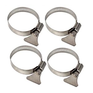 lankstet metallic hose clamps pool clamps for above ground pools above ground swimming pool replacement 1 1/4″ metallic filter pump hose connector clamps 4 pc