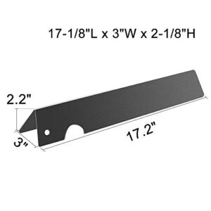 Outspark 66032 Grill Flavorizer Bars for Weber Genesis II E/S310 E-330 E/S-335 Series Gas Grill,Replacement Parts for Weber Genesis II/LX 300 Series,66795 66040 Flavor Bar,Porcelain Enameled,5 Pack