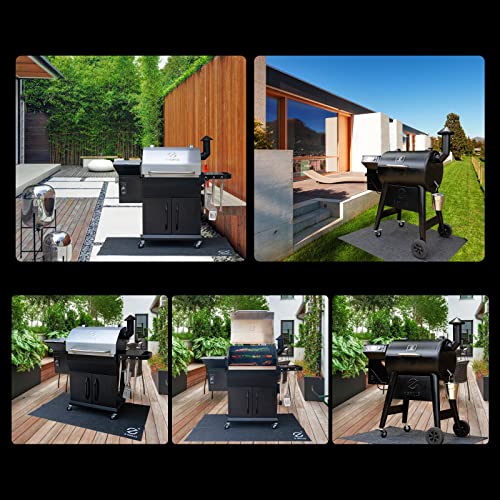 Z GRILLS 48 ×36 Inch Under Grill Mat, Fireproof Grill Pads for Outdoor, Durable Deck and Patio Protective Mats